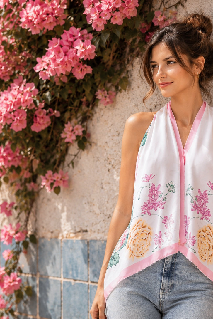 Satin Shawl Tops