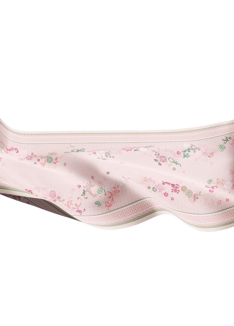 Floral patterned with intricate florals on a white background