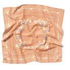 Floral patterned scarf on a white background